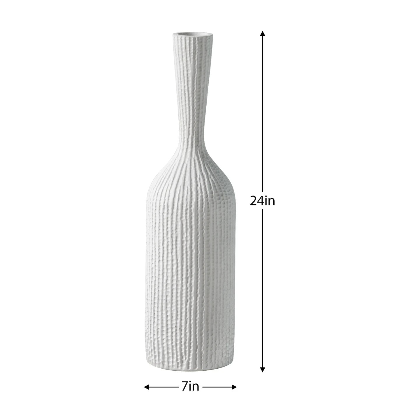 FLOOR VASE - CARVED RESIN