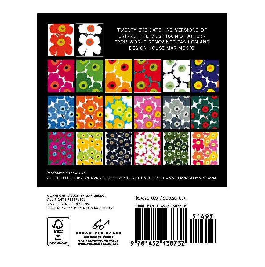 MARIMEKKO NOTECARD SET - 20/UNIKKO RED