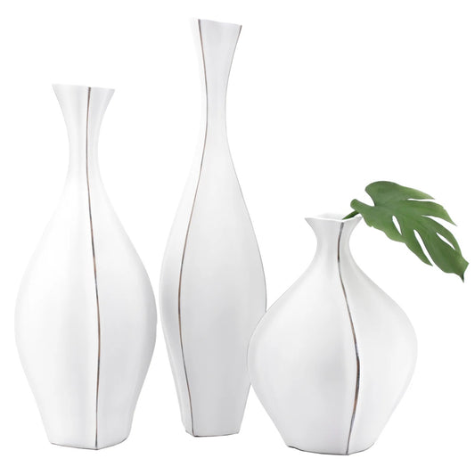 FLOOR VASE, GOURD - CARVED RESIN
