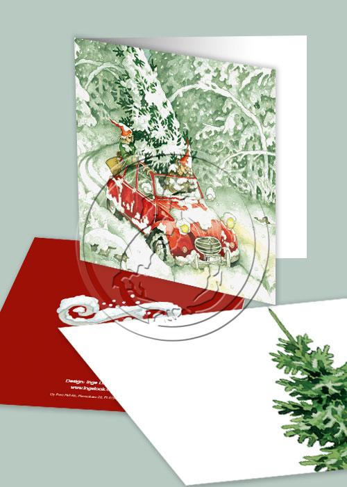 CHRISTMAS CARD W/ENVELOPE -  AUNTIES NR 25