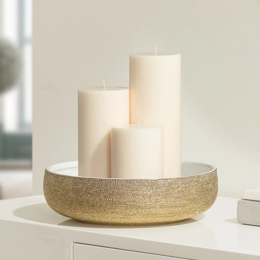 BOWL, TEXTURED - GOLD SPUN