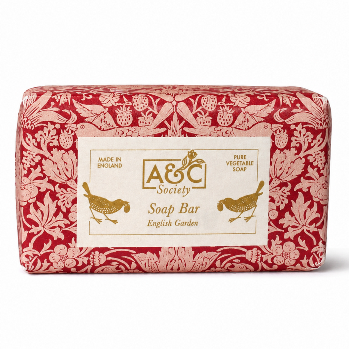 SOAP BAR, WILLIAM MORRIS - STRAWBERRY THIEF/RASPBERRY
