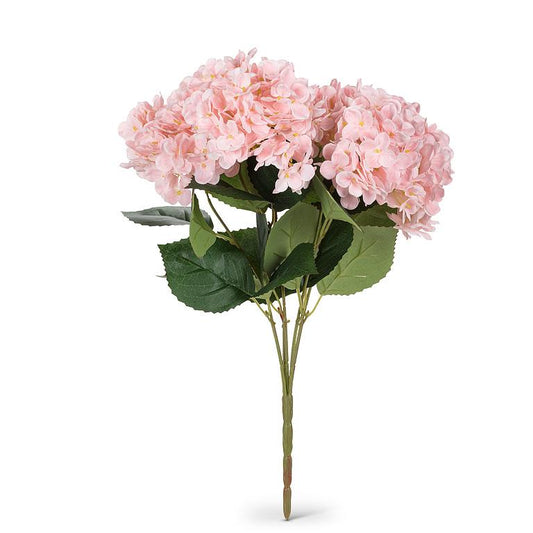 HYDRANGEA BOUQUET, REAL TOUCH - 5 BLOOM, PINK