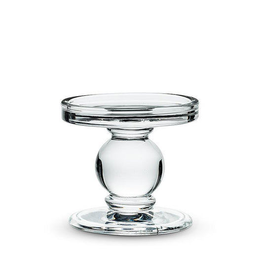 CANDLE HOLDER, REVERSIBLE - CLEAR
