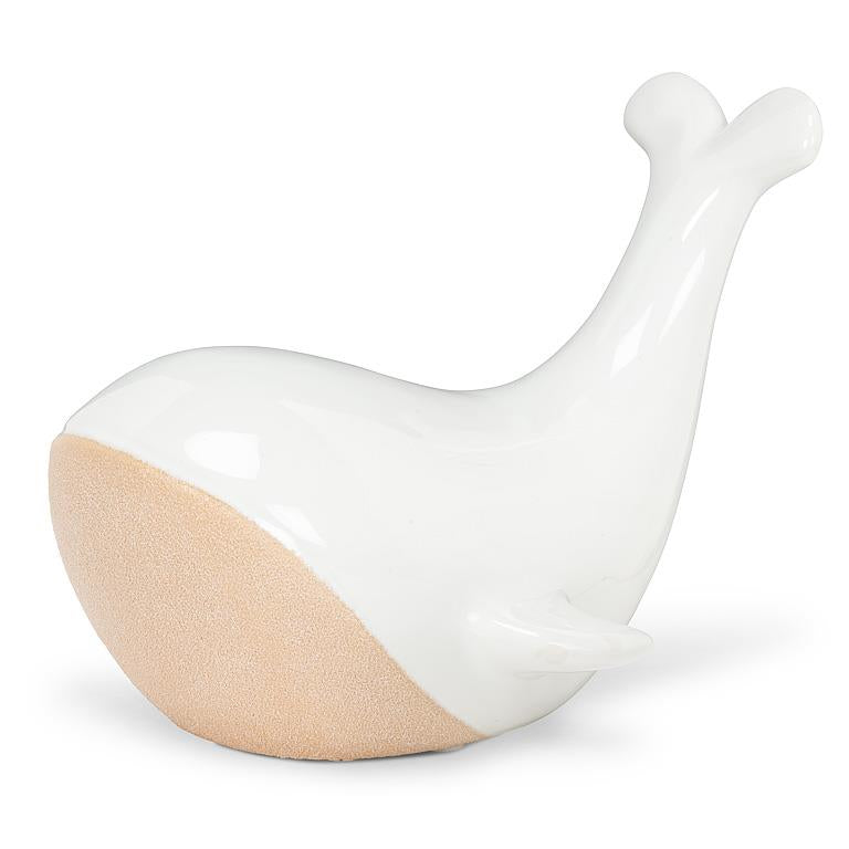 DECORATION WHALE - WHITE/NATURAL