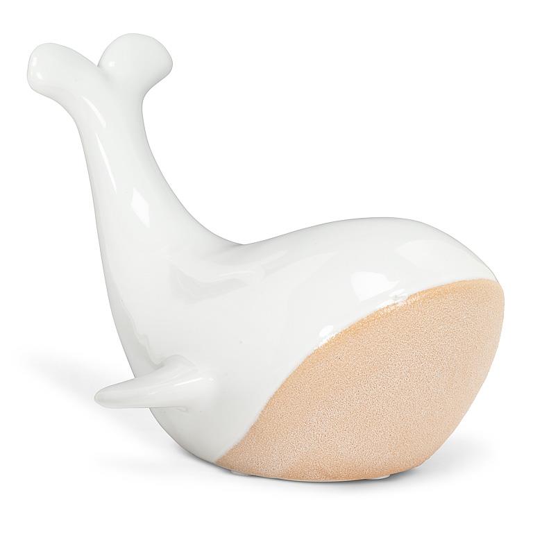 DECORATION WHALE - WHITE/NATURAL