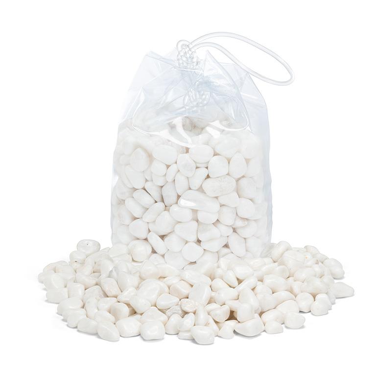 RIVER STONES, SMALL - WHITE, 1KG