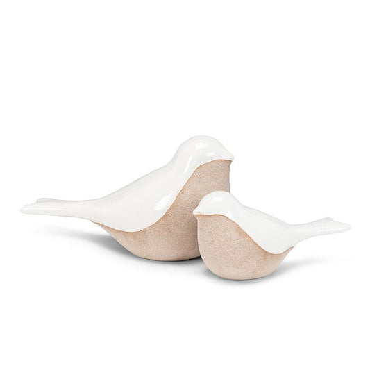BIRD, MATTE/SHINY - WHITE/NATURAL