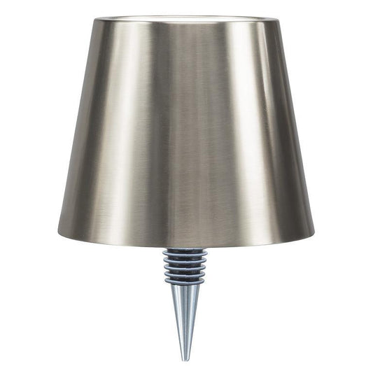BOTTLE STOPPER LAMP, LED - MATTE SILVER