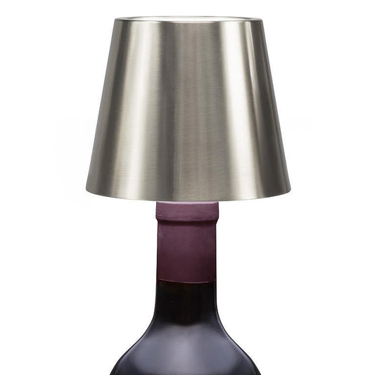 BOTTLE STOPPER LAMP, LED - MATTE SILVER