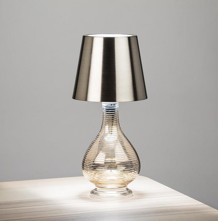 BOTTLE STOPPER LAMP, LED - MATTE SILVER