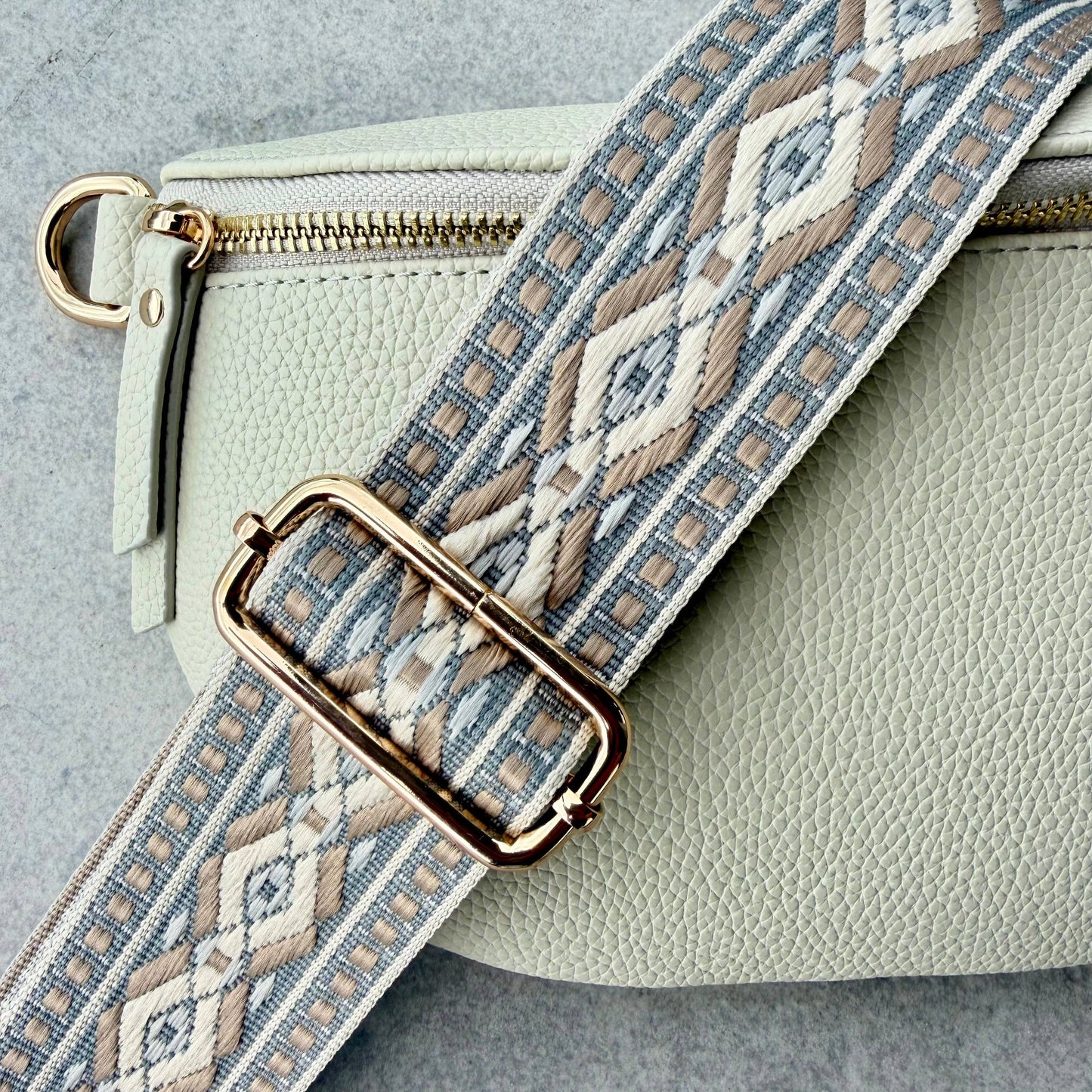 BAG STRAP - GREYSTONE DIAMOND