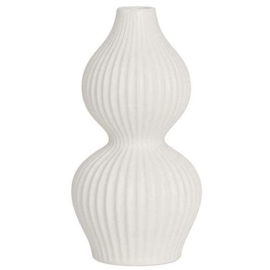 VASE, DOUBLE GOURD - WHITE