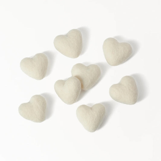 HEART, MODWOOL - WHITE