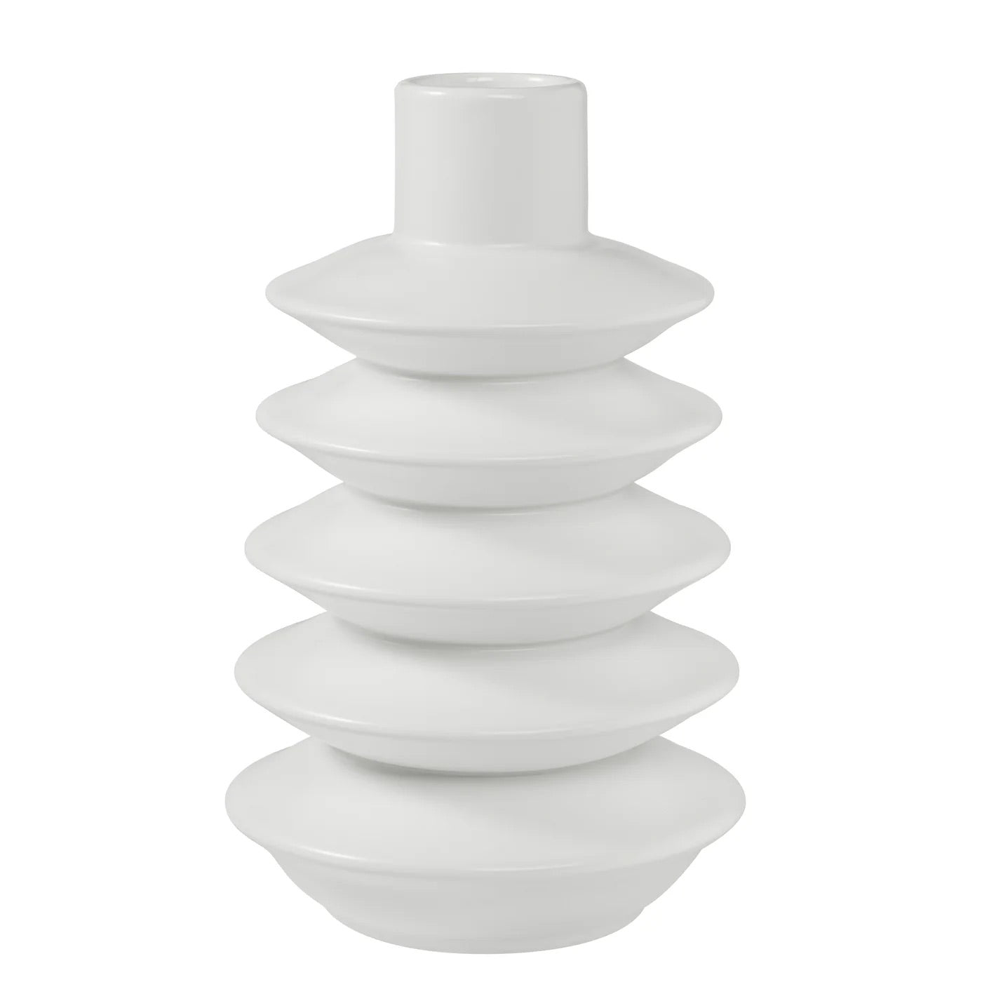 VASE, ALBA - CERAMIC, WHITE