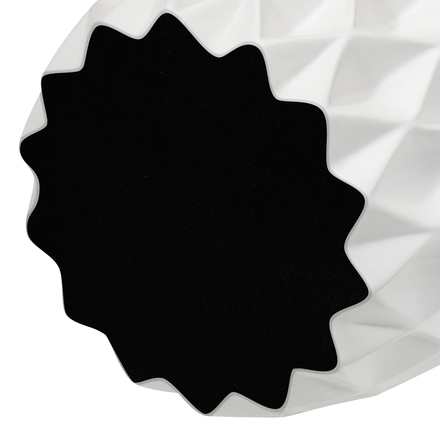 VASE, CERAMIC - BULB, WHITE