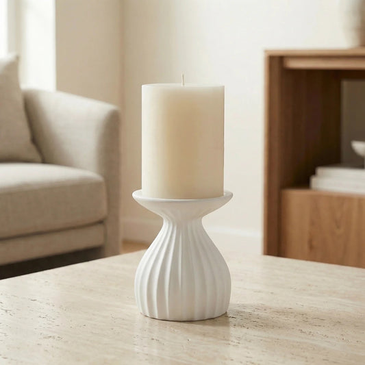 CANDLE HOLDER - CERAMIC
