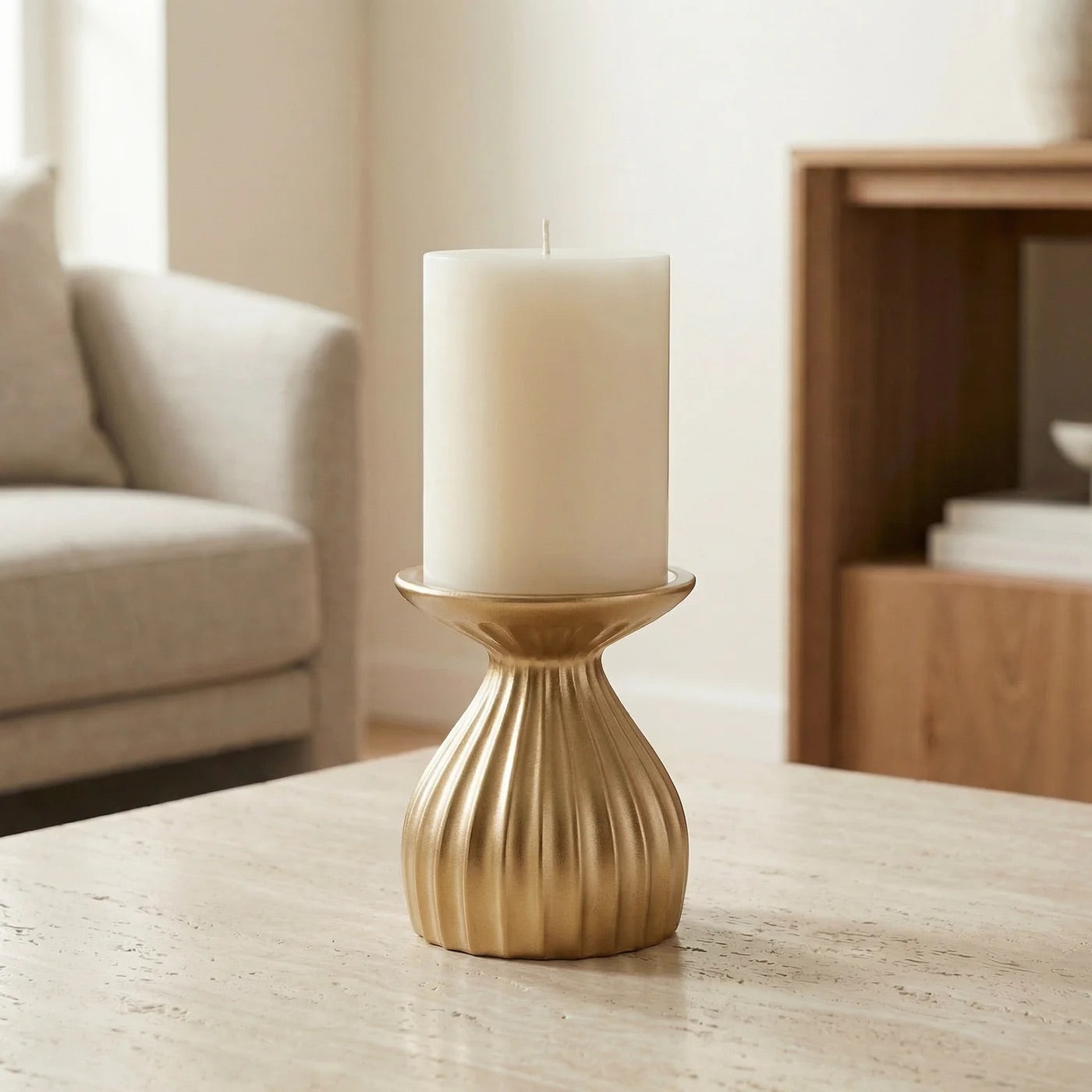 CANDLE HOLDER - CERAMIC
