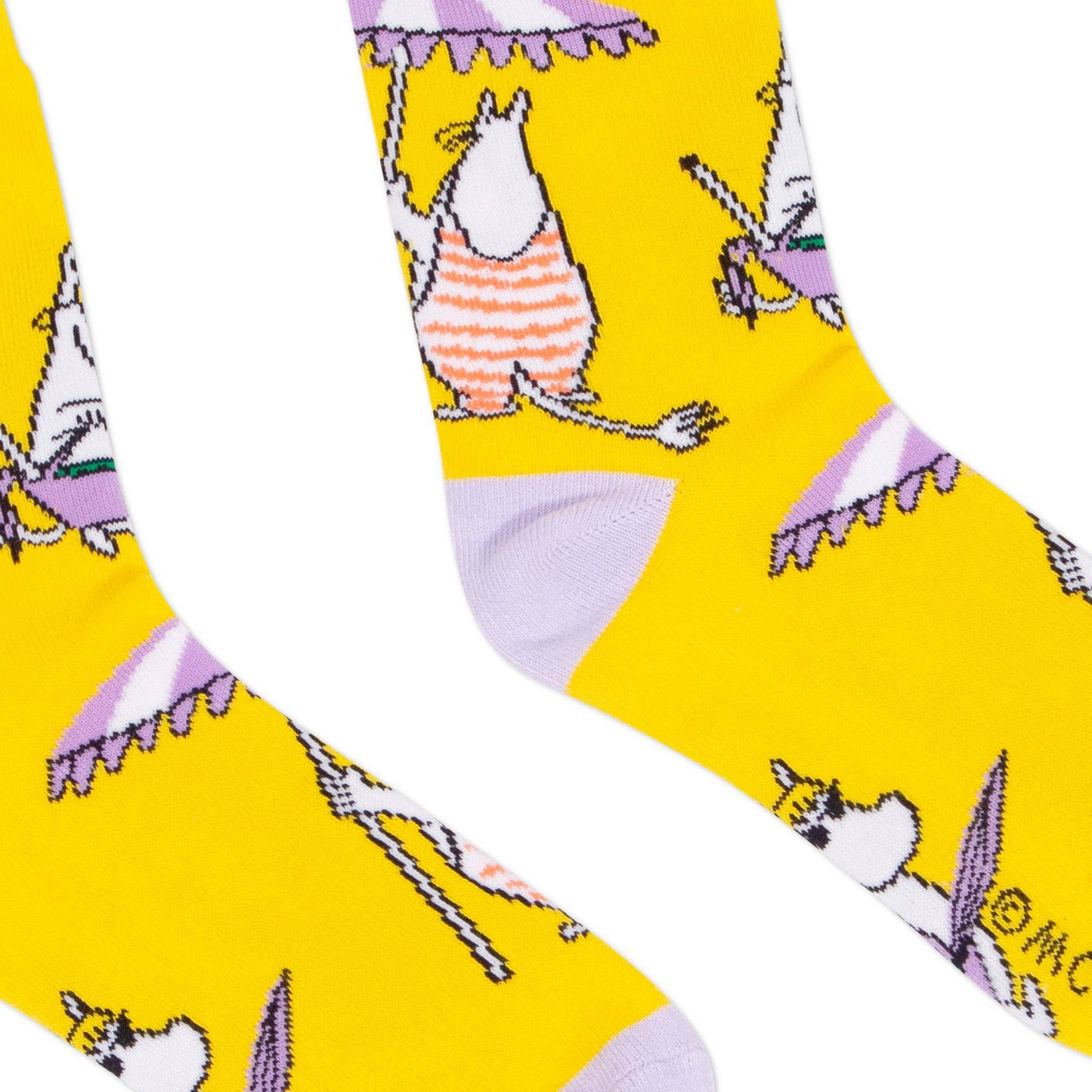 MOOMIN SOCKS (SNORKMAIDEN), WOMEN'S - YELLOW/LILAC