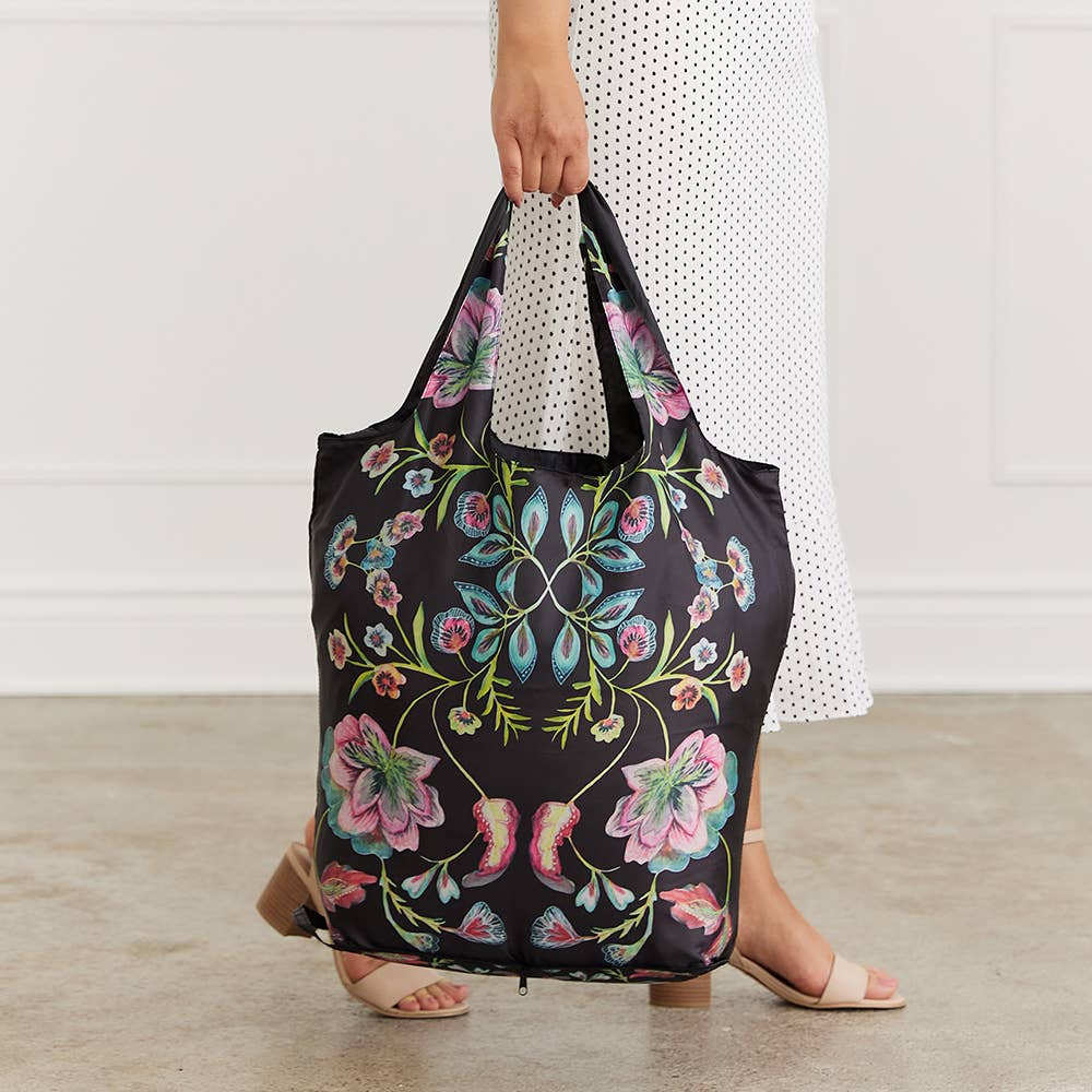 TOTE BAG, REUSABLE - ViNTAGE FLORAL