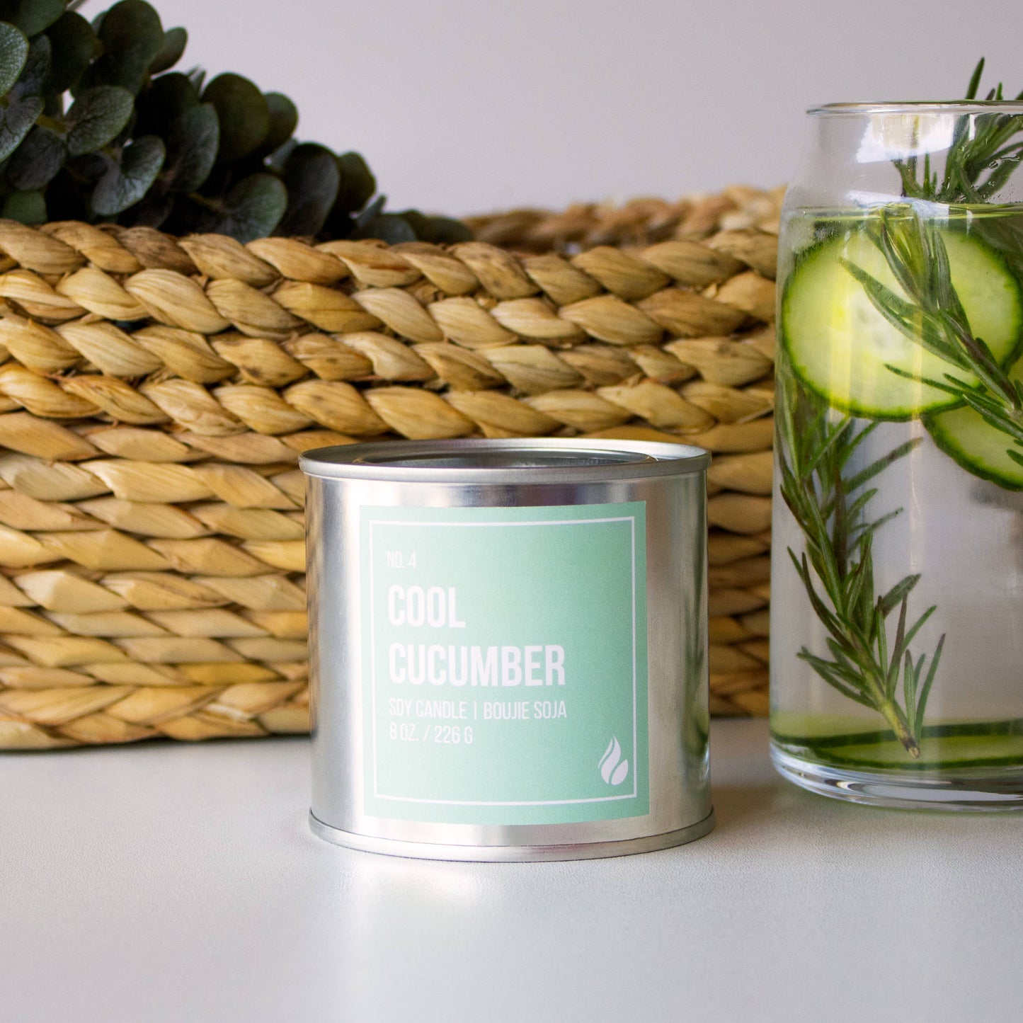 CANDLE, SOY WAX  - COOL CUCUMBER