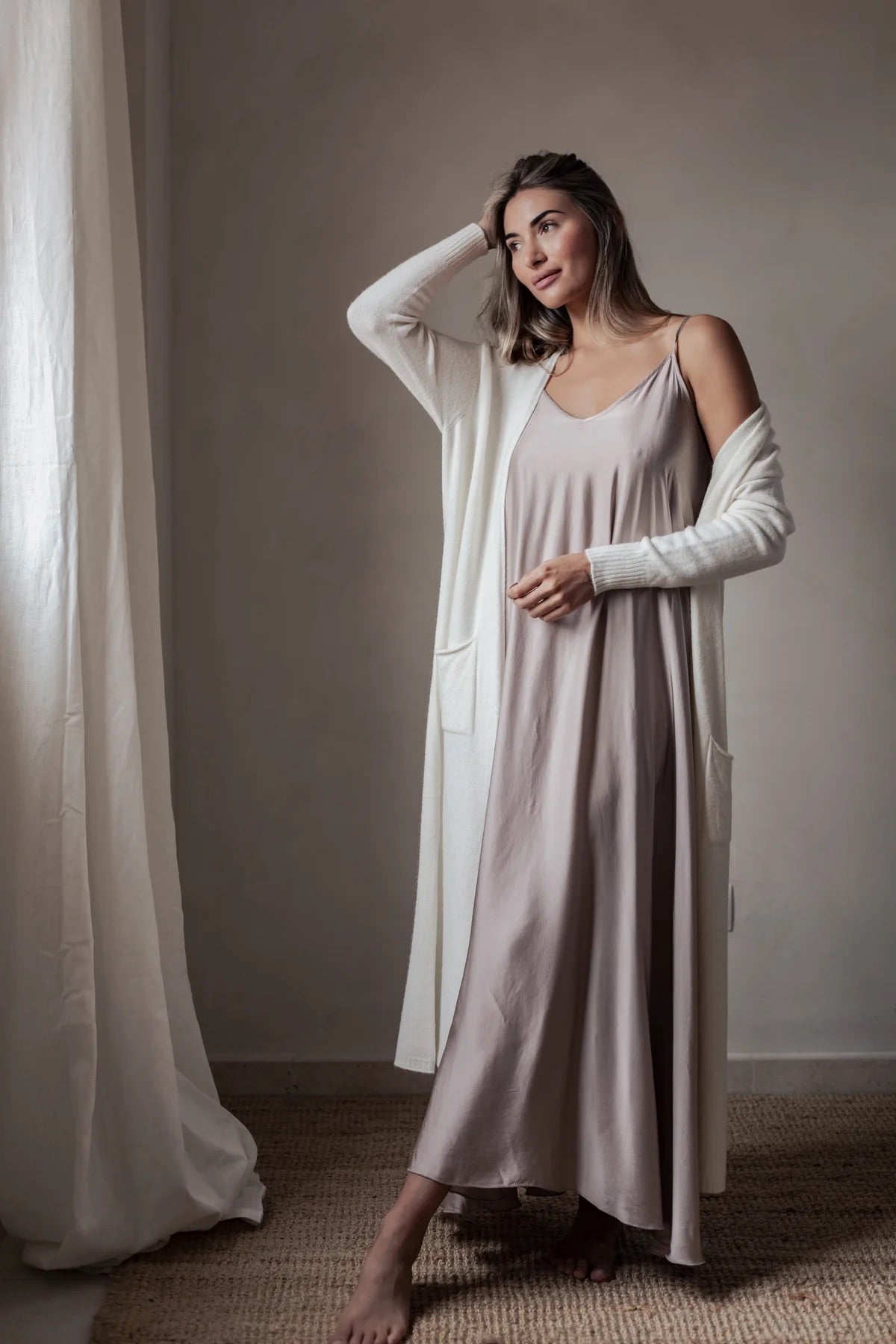DRESS RADIANCE, SATIN LUXE - SILVERPINK
