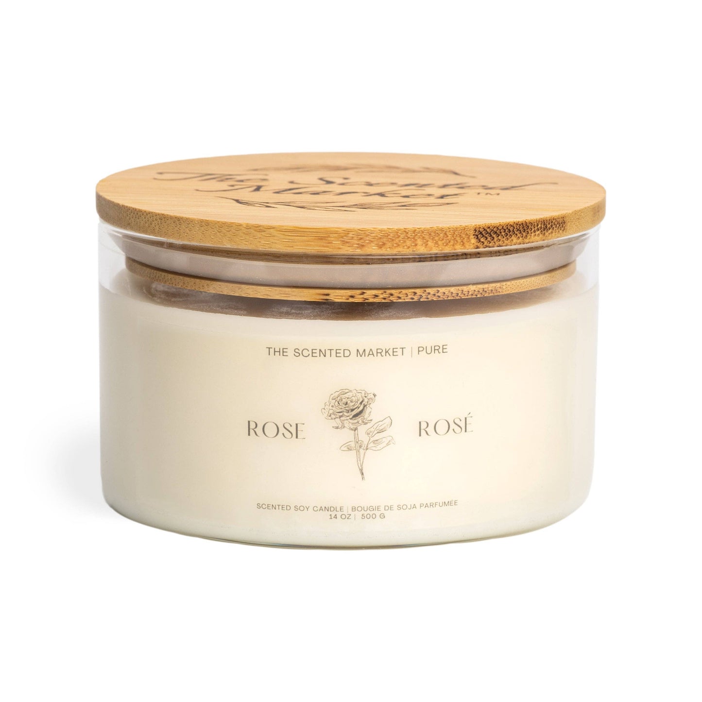 CANDLE (SOY WAX) - ROSE 14oz