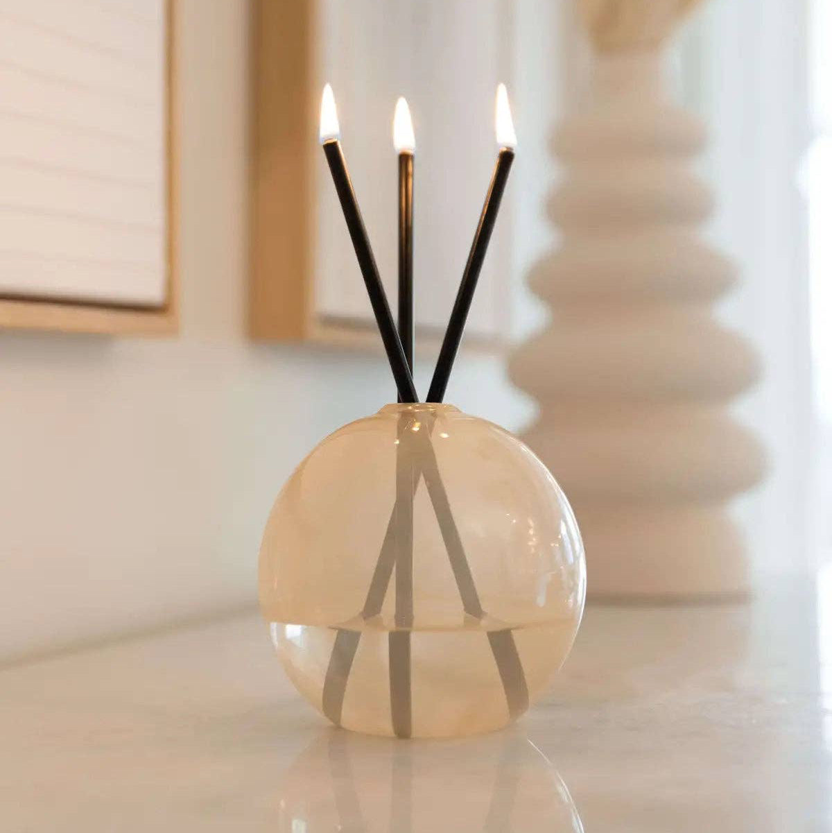 VASE NEVA, PAMPAS - FOR EVERLASTING CANDLES