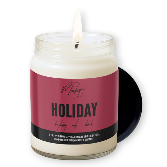 CANDLE (SOY WAX) - HOLIDAY 8oz