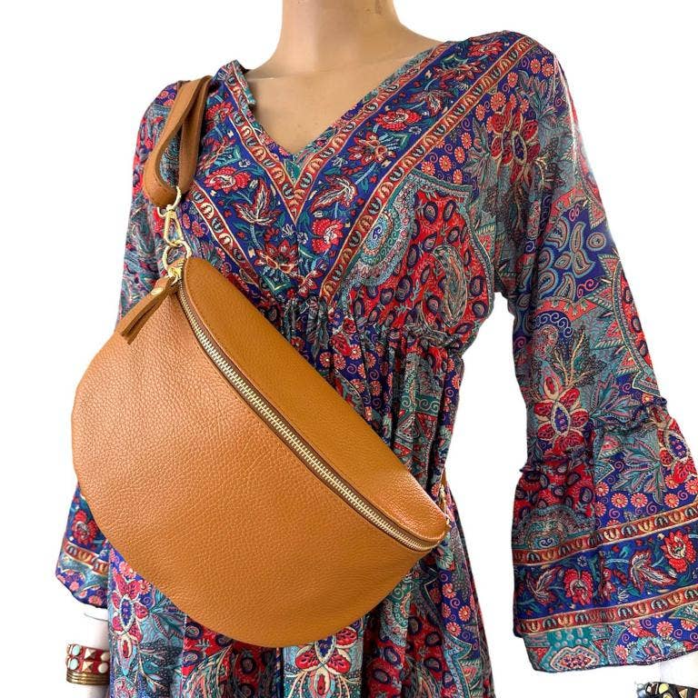 ITALIAN LEATHER - FANNY PACK, LARGE