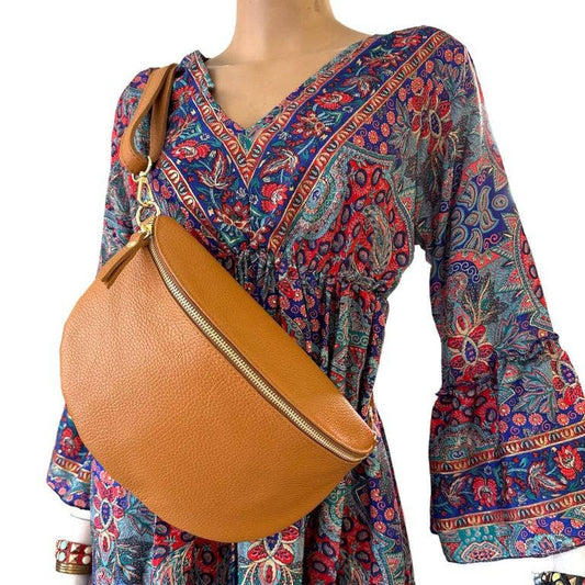 ITALIAN LEATHER - FANNY PACK, LARGE