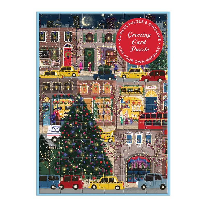 GREETING CARD PUZZLE - WINTER LIGHTS