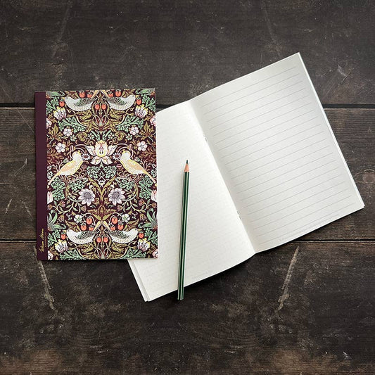 NOTEBOOK, WILLIAM MORRIS - STRAWBERRY THIEF