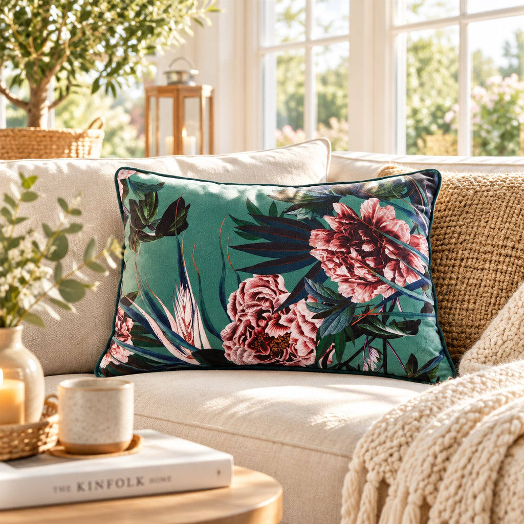 PILLOW - FLORAL 14" x 20"
