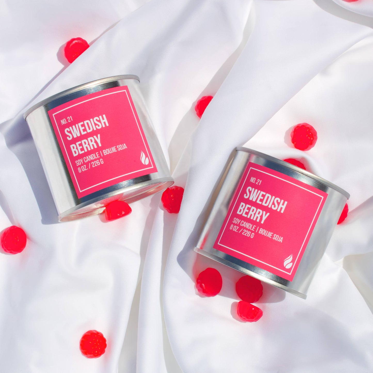 CANDLE, SOY WAX - SWEDISH BERRY