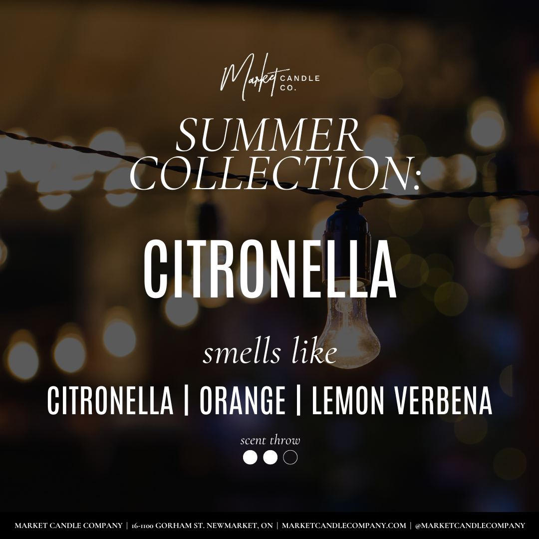 CANDLE (SOY WAX) - CITRONELLA 8oz