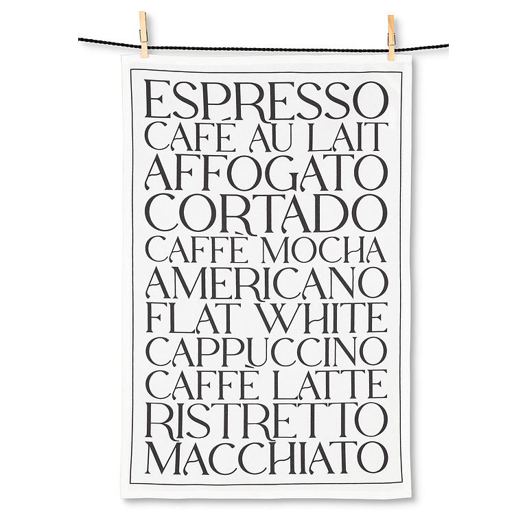 TEA TOWEL - TEXTS
