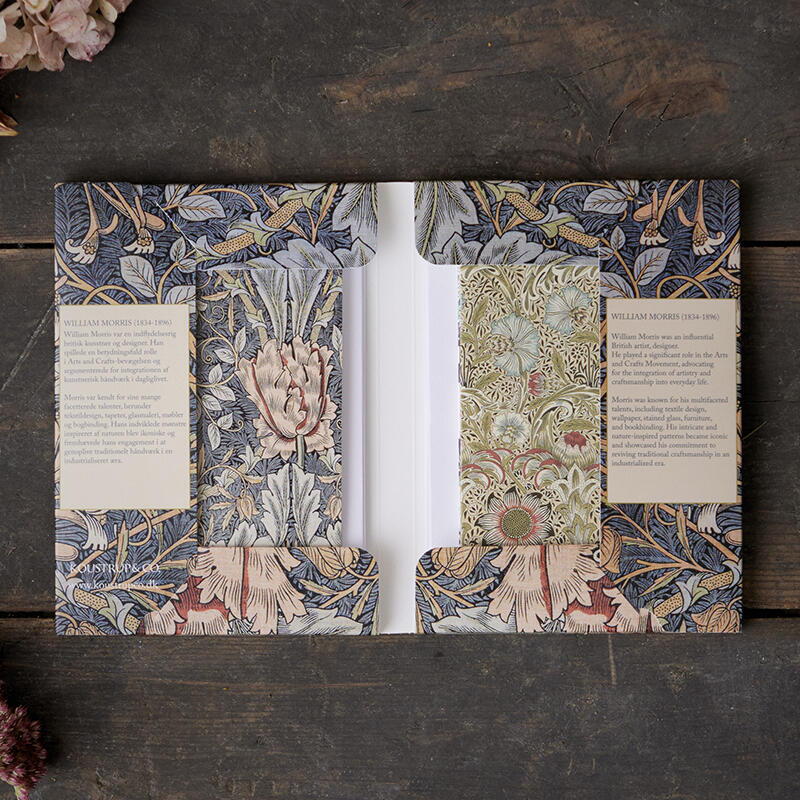 WILLIAM MORRIS CARDS W/ENVELOPES - SET OF 8