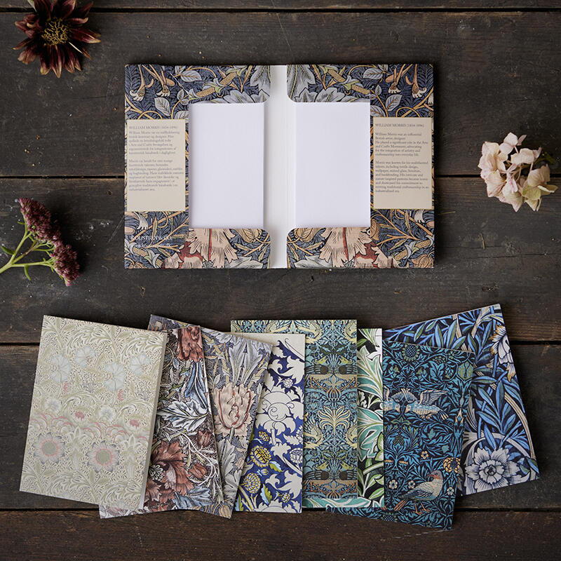 WILLIAM MORRIS CARDS W/ENVELOPES - SET OF 8