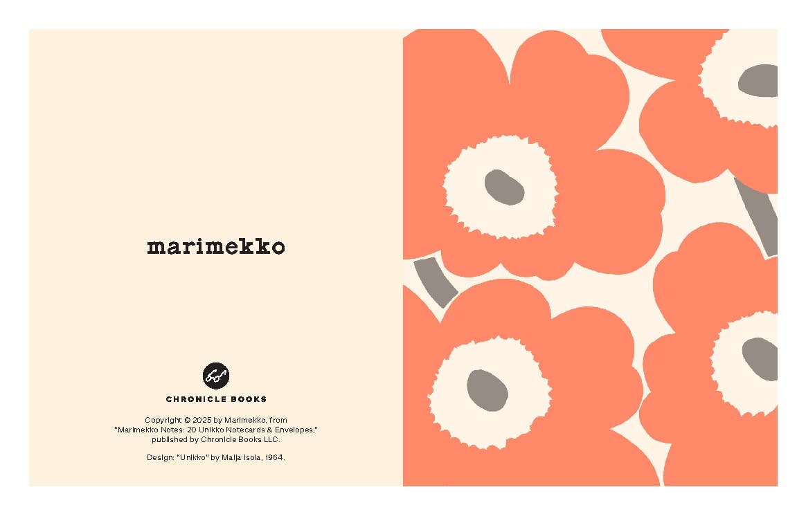 MARIMEKKO NOTECARD SET - 20/UNIKKO PASTEL