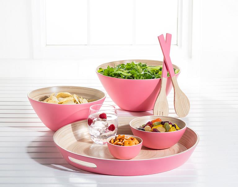 BOWL SMALL, PINK - BAMBOO