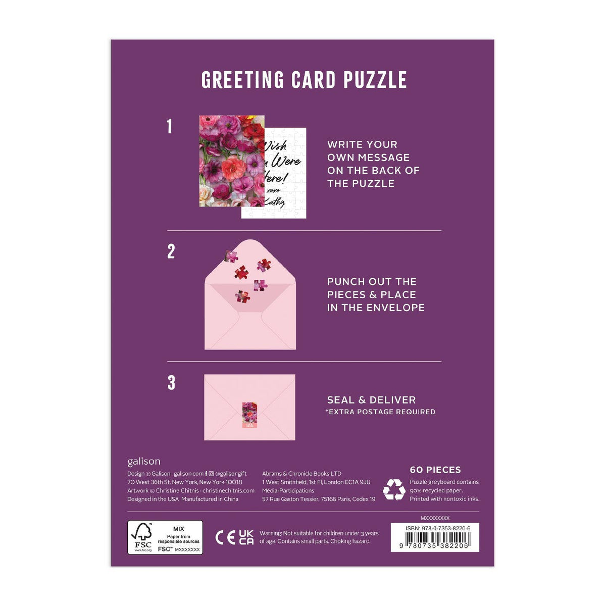 GREETING CARD PUZZLE - RANUNCULUS