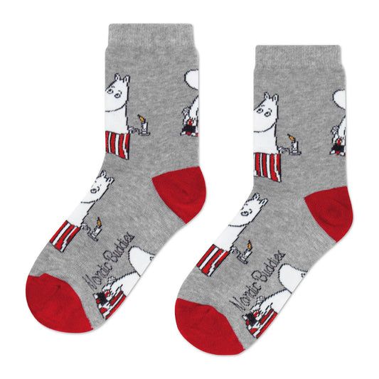 MOOMIN WOMEN'S SOCKS, MOOMINMAMMA - GREY