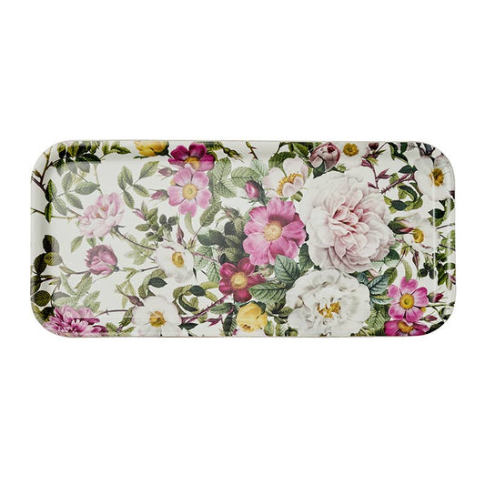 TRAY - ROSE FLOWER GARDEN. BIRCH