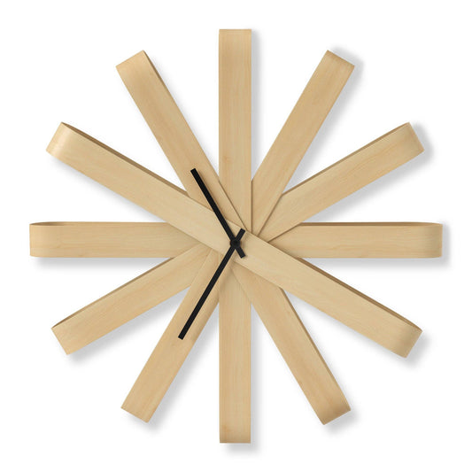 WALL CLOCK, BENT WOOD