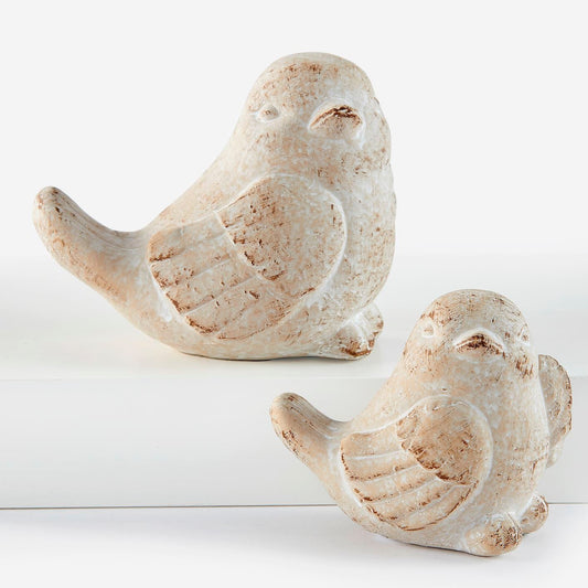 BIRD FIGURINE - CEMENT