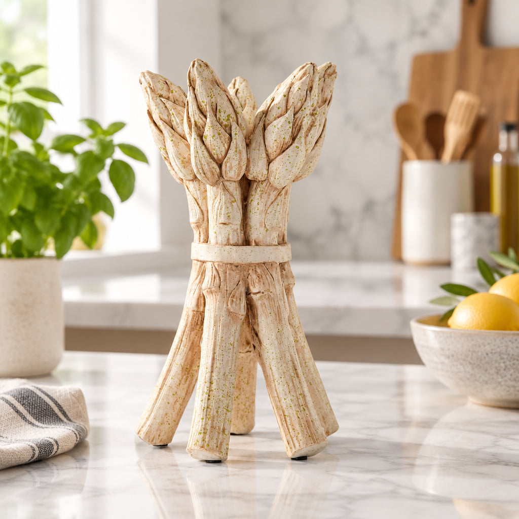 ASPARAGUS FIGURINE - POLYSTONE