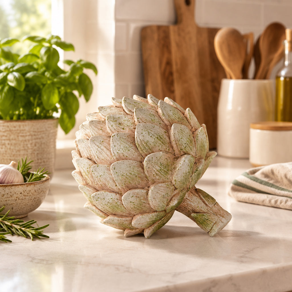 ARTICHOKE FIGURINE - POLYSTONE