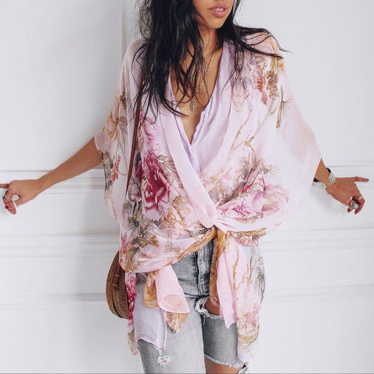 KIMONO, CHIFFON - ROSIE