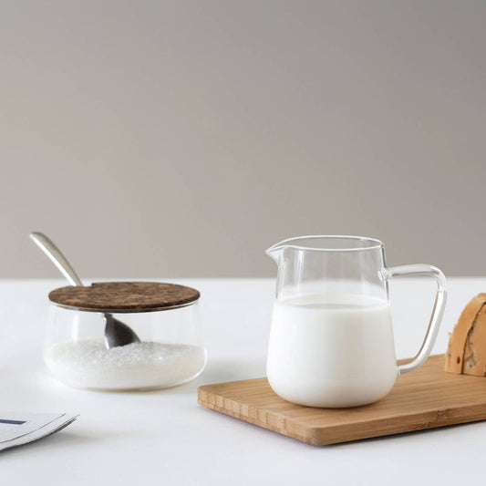 GLASS SERVING SET - PITCHER, BOWL & SPOON